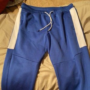 Men’s Blue & White sweatpants size S